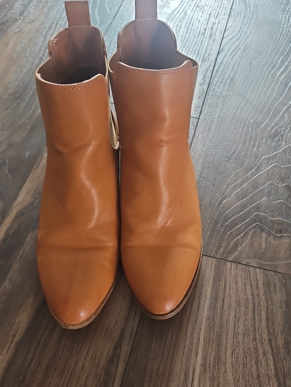CCOCCI Chestnut Leather Ankle Booties